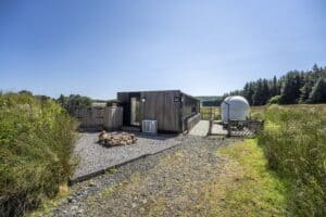 Bradbury Stargazer lodge with its own observatory dome at Calvert Kielder